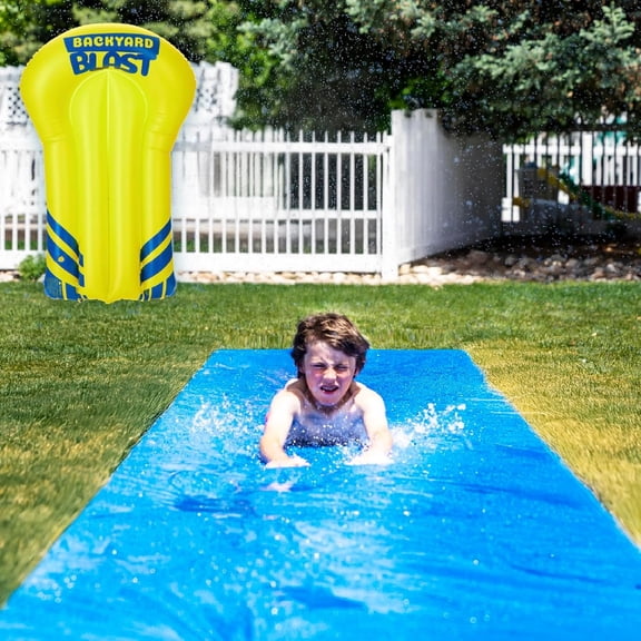 Giant Waterslide for Adults and Kids - Heavy Duty Large Slip Water Slide for Kids Backyard Outdoor Water Play includes Inflatable Riders - 20