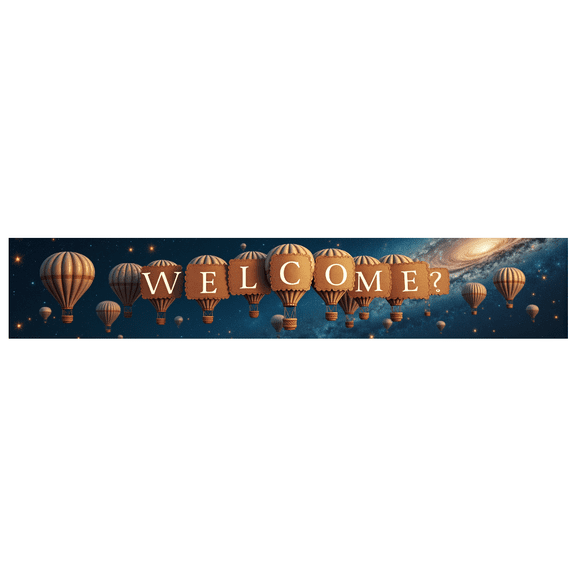 Giant Welcome Letter Banner Desert Themed Backdrop Party Decorations Event Decors Photography Props Festival Decor Background