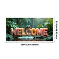 thumbnail image 1 of Giant Welcome Letter Banner Desert Themed Backdrop Party Decorations Event Decors Photography Props Festival Decor Background, 1 of 1