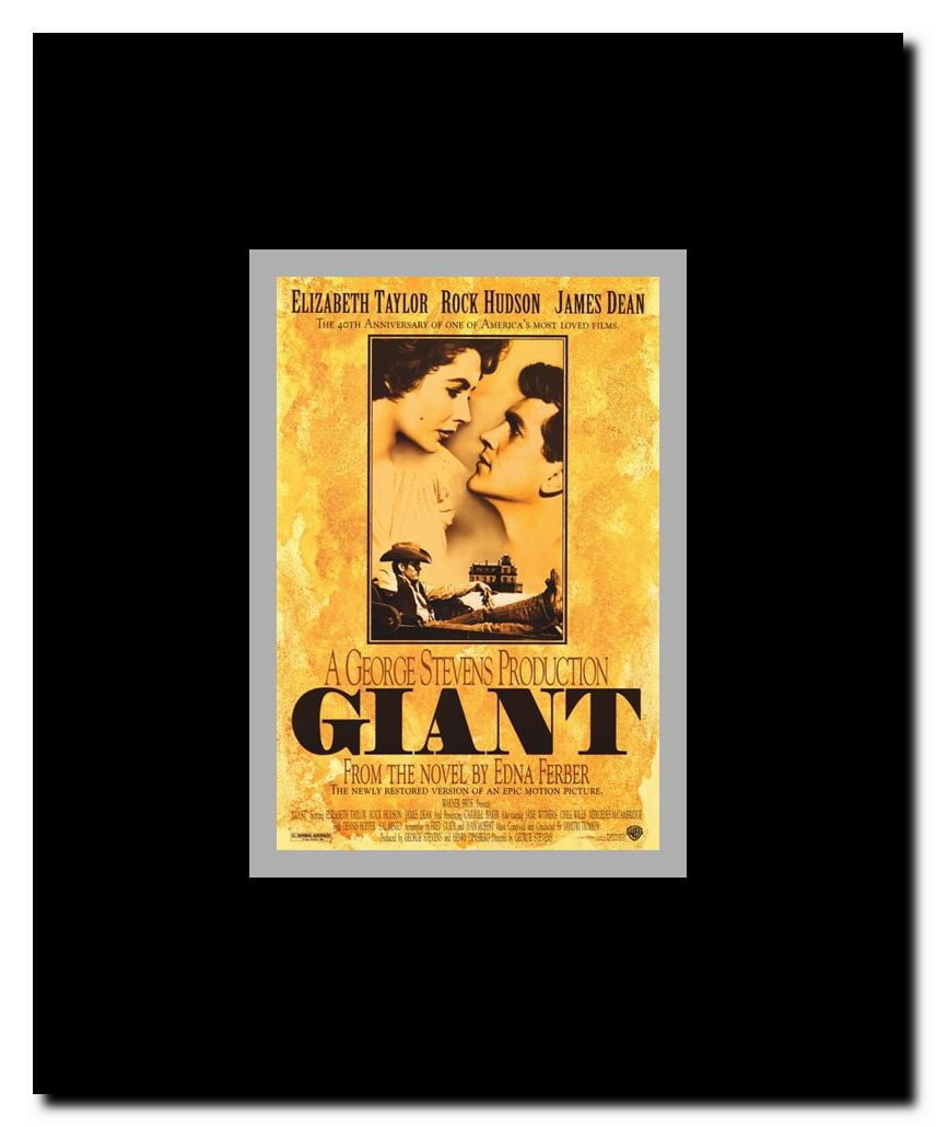 Giant c.1956 Framed Movie Poster
