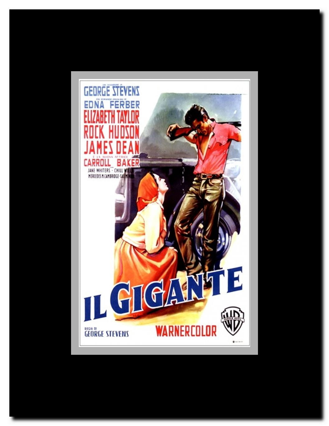 Giant c.1956 Framed Movie Poster