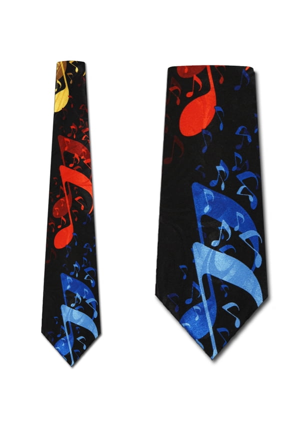 Giant notes (Black) Necktie Mens Tie