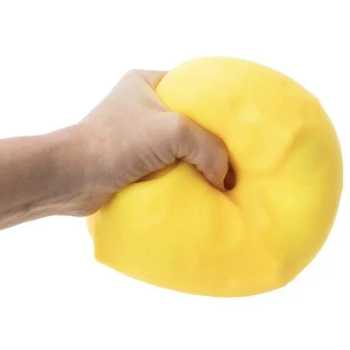 Giant squeezy Cheese toy - Smush Mart Jumbo Squishy 5 Inch - Realistic Slow Rising Food Fidget Toy for Stress Relief & Relaxation - Funny Gag Gift for Kids, Adults & Office Desk