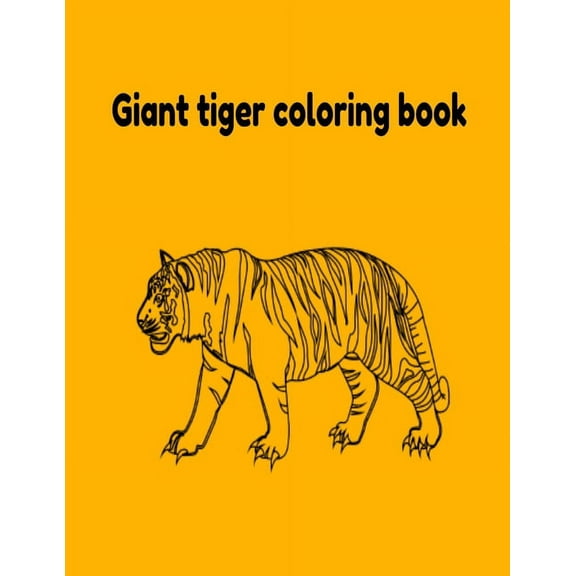 Giant tiger coloring book