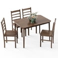 thumbnail image 1 of Giante 5 PC Kitchen Dining Table Set, Wooden Dining Room Set with 4 Chairs and 1 Table, Sturdy Construction & Easy Assembly, Modern Table and Chairs Set for Dining Room, Living Room, Kitchen, 1 of 8