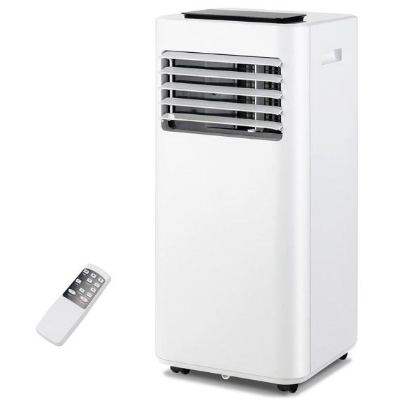 Giantex 10000 BTU 350 Sq Ft Portable 3-in-1 Room Air Conditioner w/Remote Control & Window Kit, White
