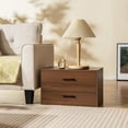 thumbnail image 1 of Giantex 2-Drawer Stackable Dresser, Lateral File Cabinet, Drawer Chest w/Anti-Topping Kits, Walnut, 1 of 6