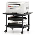 thumbnail image 1 of Giantex 2-Tier Printer Stand, Under Desk Rolling Printer Cart with 2 Storage Shelves, Mobile Machine Stand Storage Rack for Home Office, 1 of 10