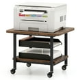 thumbnail image 1 of Giantex 2-Tier Printer Stand, Under Desk Rolling Printer Cart with 2 Storage Shelves, Mobile Machine Stand Storage Rack for Home Office, 1 of 10