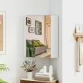 thumbnail image 1 of Giantex 23.5" Corner Medicine Cabinet with Mirror, Wall Mounted Bathroom Cabinet for Small Spaces,White, 1 of 9