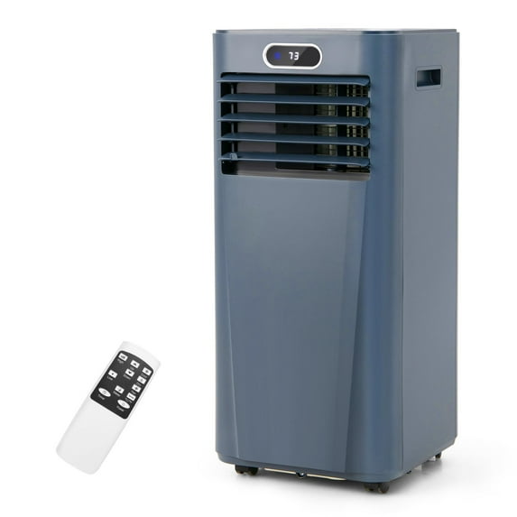 Giantex 10000 BTU (6000 BTU DOE) 350 Sq Ft Portable Air Conditioner w/Remote Control, Dark Blue