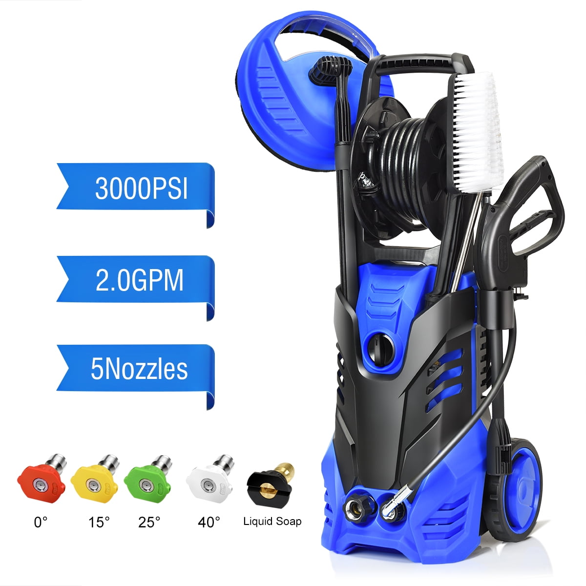 Giantex 3000PSI Electric Pressure Washer, Portable High Power
