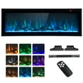 thumbnail image 1 of Giantex 36/42/50 Inch Electric Fireplace, Linear Fireplace Insert w/ Remote Control, Wall Mounted/Recessed/Frestanding Electric Fireplace Heater, 750W/1500W, 1 of 8