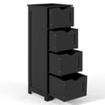thumbnail image 1 of Giantex 4-Drawer Bathroom Storage Cabinet, Floor Cabinet w/Cut-out Handles, Freestanding Side Storage Cabinet for Bedroom, 1 of 8