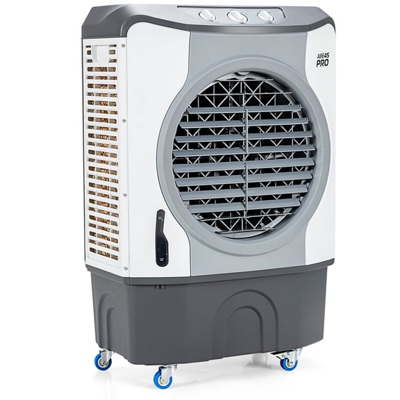 Giantex 4-in-1 Evaporative Air Cooler, 9740 CFM Portable Swamp Cooler w/ 100 Oscillation, 3 Speeds & Lockable Scroll Castors for Indoor Outdoor Household Commercial Use