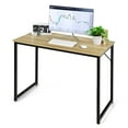 thumbnail image 1 of Giantex 40” Home Office Computer Desk, Modern Simple Writing Study Desk, Metal Frame Gaming Desk, Laptop PC Workstation, Natural, 1 of 8