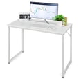 thumbnail image 1 of Giantex 40” Home Office Computer Desk, Modern Simple Writing Study Desk, Metal Frame Gaming Desk, Laptop PC Workstation, White, 1 of 8