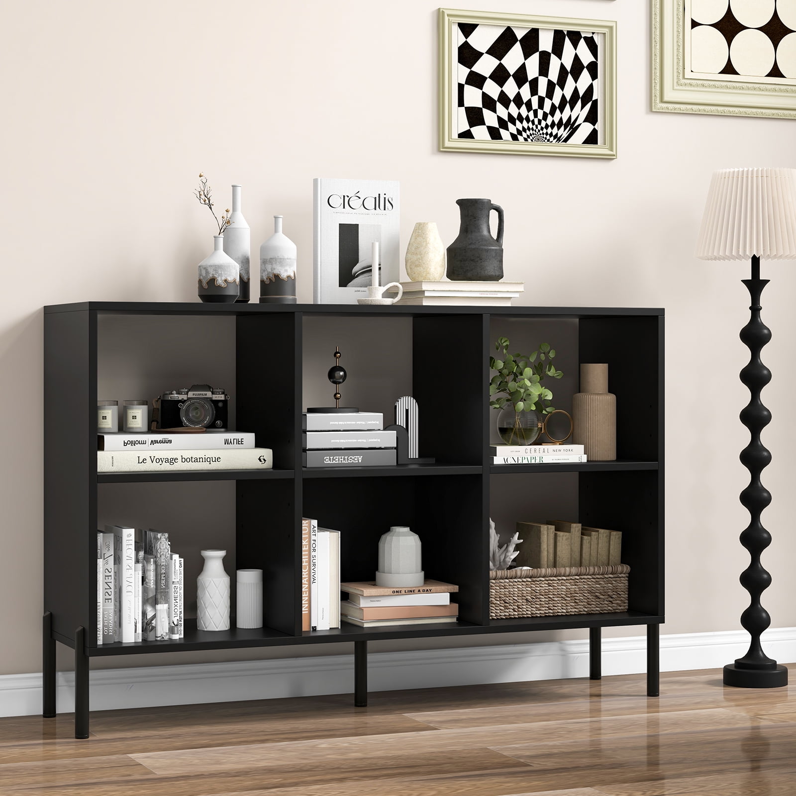 Best Choice 8-Cube Wooden Bookcase - Bookshelf with