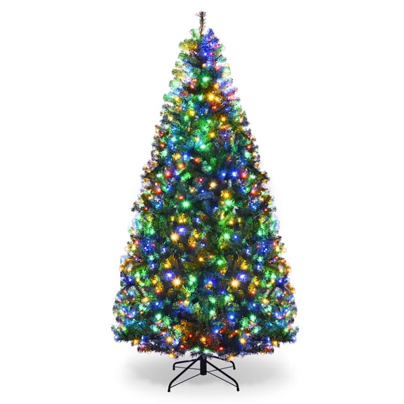 Giantex 7 FT Pre Lit Artificial Christmas Tree with Color Changing LED Lights