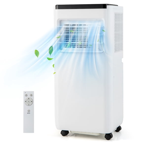 Giantex 8000 BTU Portable Air Conditioner, Air Cooler w/Installation Window Kit, Casters & Child Lock, AC Unit for Rooms Up to 250 Sq.Ft
