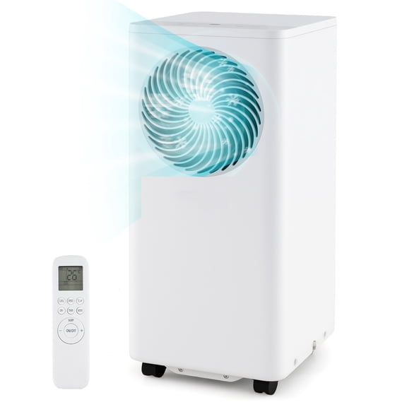 Giantex 8200 BTU Portable Air Conditioner for Room up to 350 Sq.Ft, 3-in-1 Stand up AC Unit w/Remote Control, Window Installation Kit Included