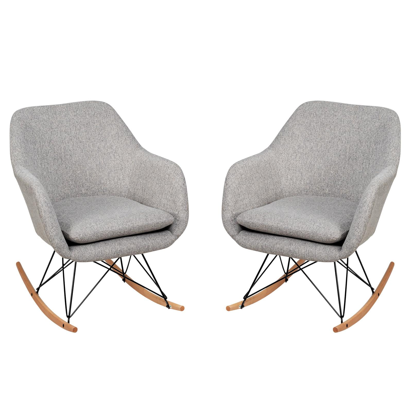 Giantex upholstered rocking deals chair