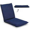 thumbnail image 1 of Giantex Adjustable Floor Chair, Cushioned Lounger Recliner with Comfortable Back Support and Thick Padding, Lazy Sofa for Reading Meditation(Navy), 1 of 8