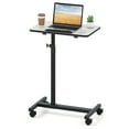 thumbnail image 1 of Giantex Adjustable Tilt Overbed Table, Medical Bedside Bed Table, Hospital Food Tray, Home Laptop Desk, Gray, 1 of 10