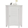 thumbnail image 1 of Giantex Bathroom Corner Cabinet, Floor Storage Cabinet with Shutter Door & Adjustable Shelf for Bathroom, Living Room, Bedroom, 25 x 17.5 x 32 inches (White), 1 of 8