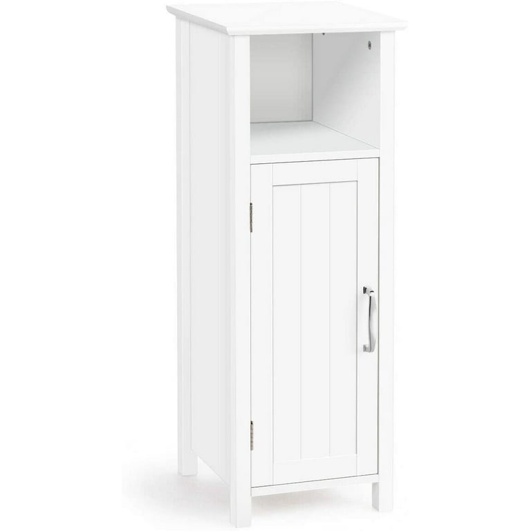 12 in. W x 12 in. L x 31.5 in. H Freestanding Bathroom Storage Linen Cabinet with Adjustable Shelf and Door in White 12 in. W x 12 in. L x 31.5 in. H Freestanding Bathroom Storage Linen Cabinet with Adjustable Shelf and Door in White