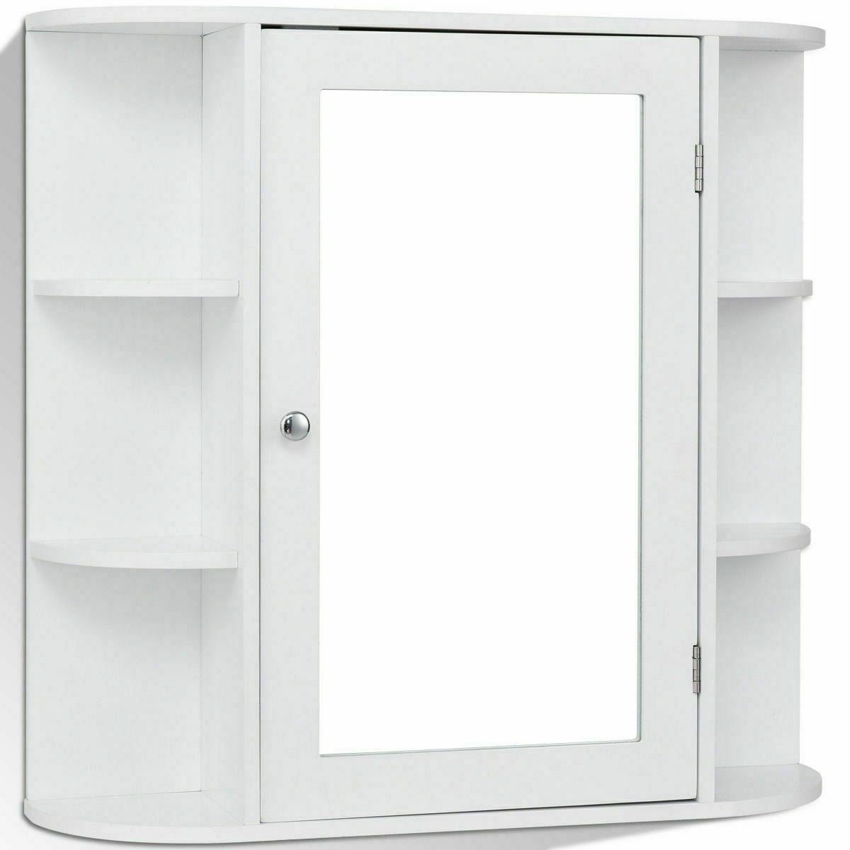Giantex Bathroom Mirror Cabinet, Modern Wall Cabinet with Mirror ...