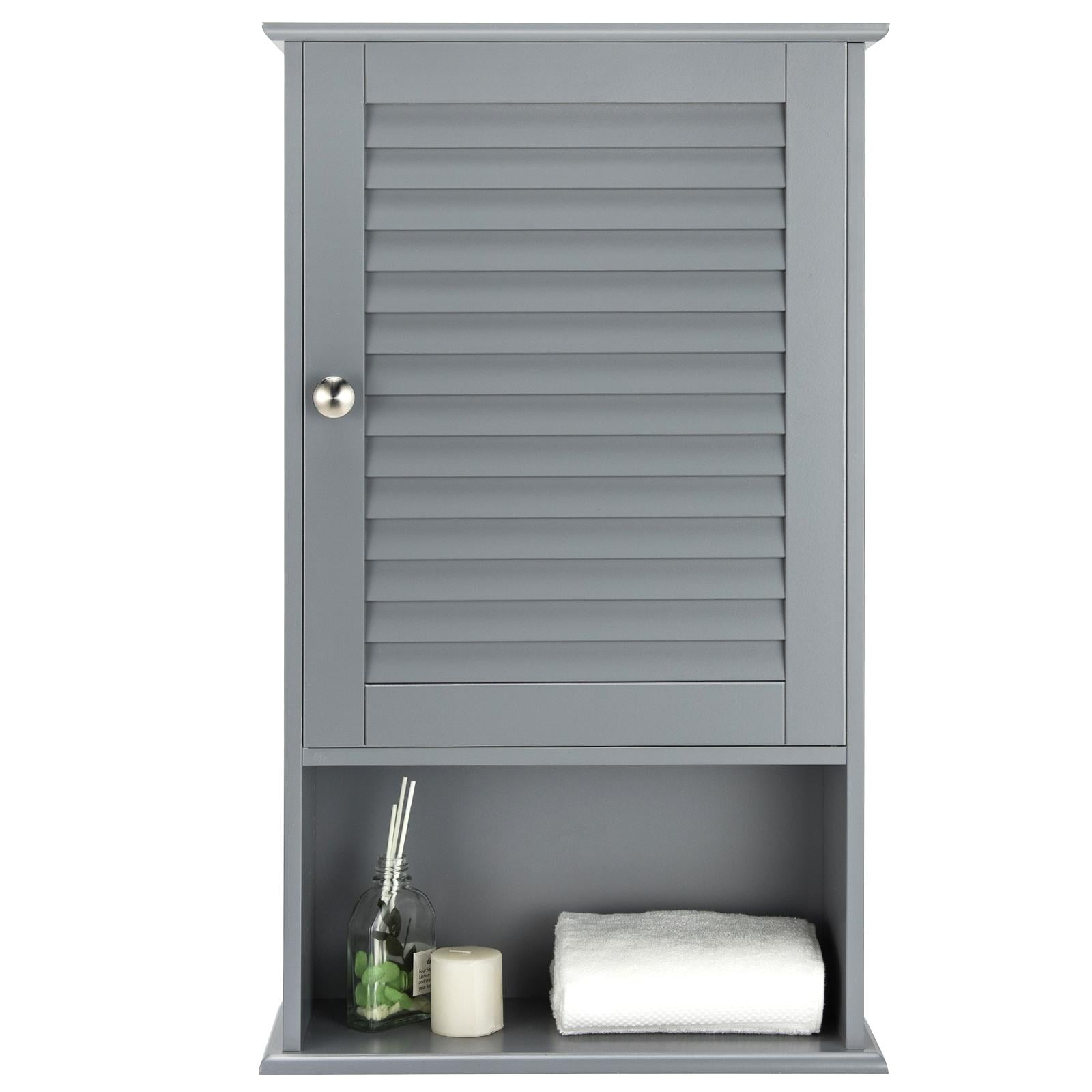 Giantex Bathroom Wall Cabinet, Large Capacity Storage Cupboard Cabinet ...