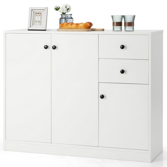 Giantex Buffet Cabinet, Kitchen Sideboard w/Adjustable Shelves, Pantry Cupboard, Console Table