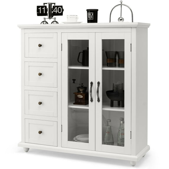 Giantex Buffet Sideboard, Kitchen Storage Cabinet w/Dining Storage Sever, Cupboard Console Table