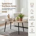 thumbnail image 1 of Giantex Cloud Coffee Table, Modern Irregular Easy Assembly Center Table, Tea Table, Natural, 1 of 9