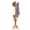 thumbnail image 1 of Giantex Coat Rack Free standing, Wooden Coat Rack Tree with 12 Hooks and Umbrella Stand, Entryway Hall Tree for Hats Clothes Handbags (Oak), 1 of 8