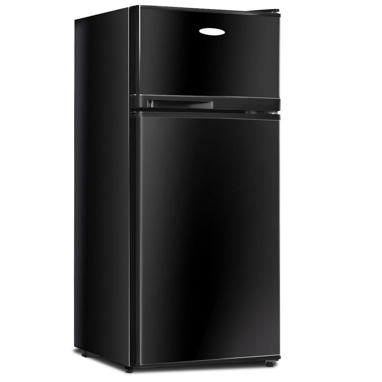 Black freestanding fridge freezer discount