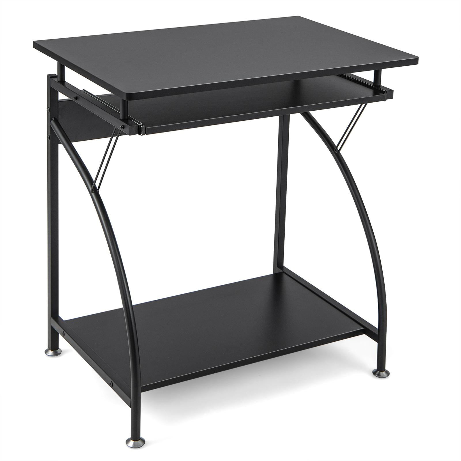 Giantex Computer Desk with Pullout Keyboard Tray, Laptop Writing Table Workstation, Compact Home