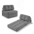 thumbnail image 1 of Giantex Convertible Folding Sofa Bed, Fold Out Sleeper Chair, Floor Sofa for Bedroom, Gray, 1 of 9
