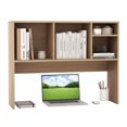 thumbnail image 1 of Giantex Desk Hutch, 2-Tier Desktop Organizer Shelf for Computer Desk, Wide Wooden Table Top Bookshelf, Countertop Storage Rack, Natural, 1 of 8