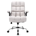 thumbnail image 1 of Globalway Giantex Linen Indoor High Back Computer Desk Chair with Thick Padding, Beige, 1 of 6