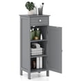thumbnail image 1 of Giantex Floor Storage Cabinet, Multifunctional Freestanding Bathroom Storage Cabinet with Two Adjust Shelves, Ideal for Bathroom, Living Room or Bedroom (Grey), 1 of 9