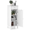 thumbnail image 1 of Giantex Floor Storage Cabinet, Multifunctional Freestanding Bathroom Storage Cabinet with Two Adjust Shelves, Ideal for Bathroom, Living Room or Bedroom,  (White), 1 of 9