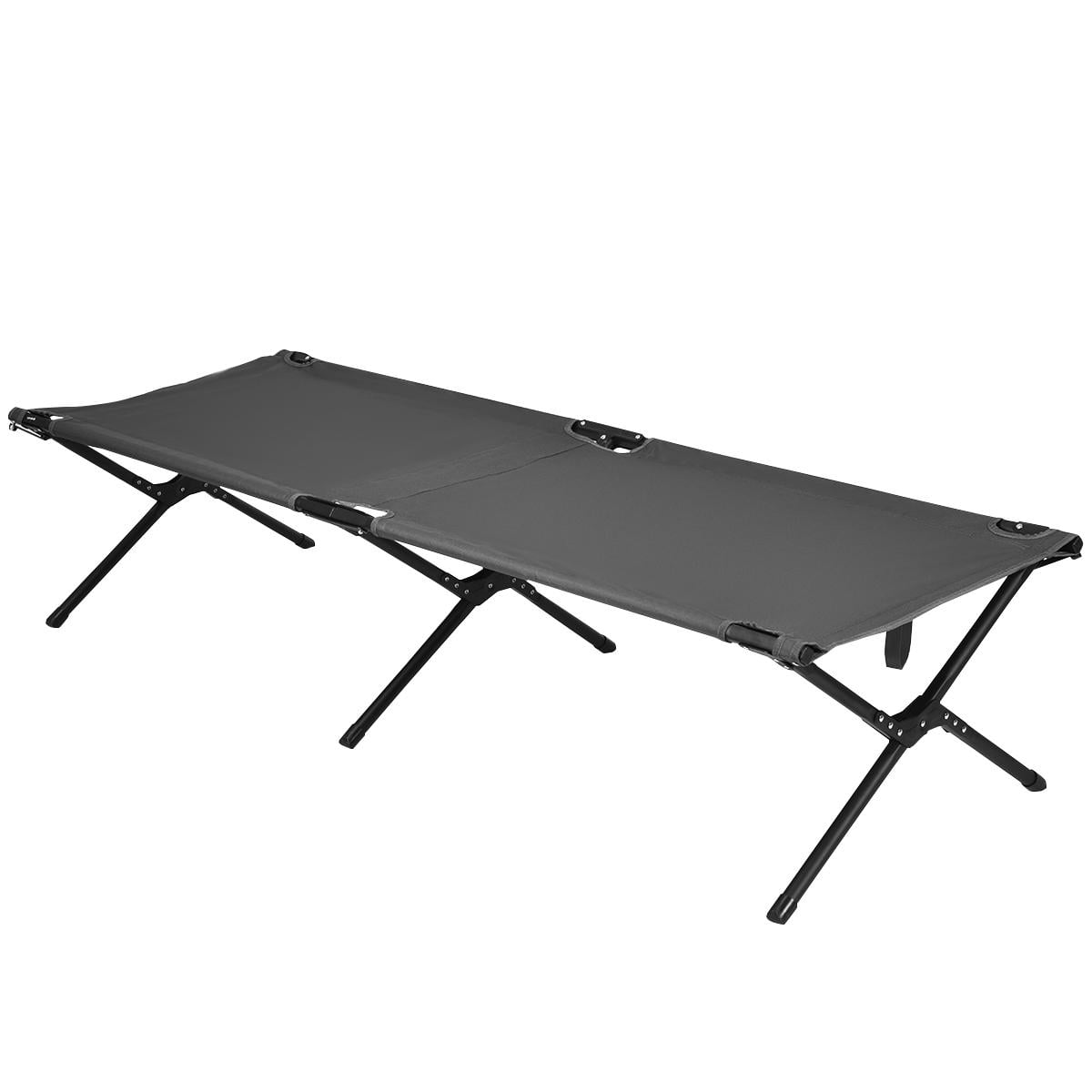 Giantex Folding Camping Cot Portable Folding Bed w Steel Frame