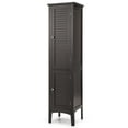 thumbnail image 1 of Giantex High Storage Bathroom Cabinet, Freestanding Slim Organizer,  Linen Tower Narrow Floor Cabinet, Brown, 1 of 10