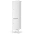 thumbnail image 1 of Giantex High Storage Bathroom Cabinet, Freestanding Slim Organizer,  Linen Tower Narrow Floor Cabinet, White, 1 of 10