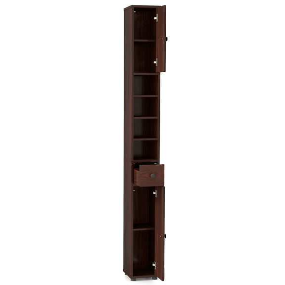Giantex Large Tall Bathroom Storage Cabinet, Slim Narrow Side Bathroom Organizer