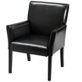 thumbnail image 1 of Giantex Leather Reception Guest Chairs, Ergonomic Executive Side Sofa w/Padded Seat, 1, 1 of 5