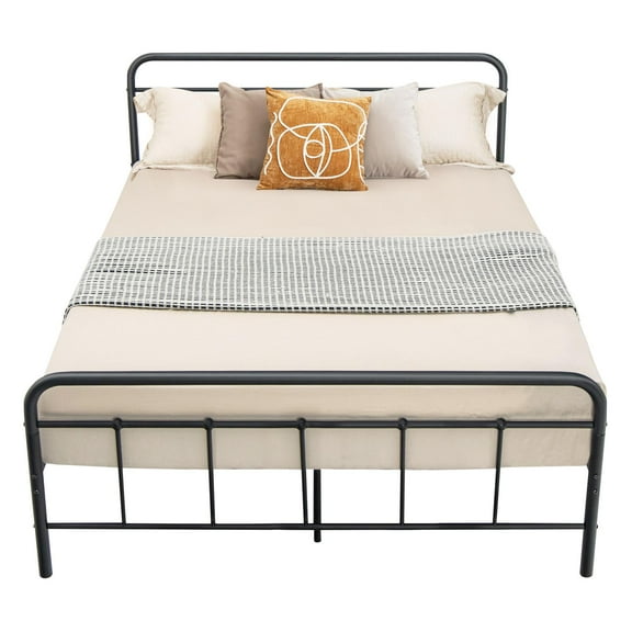 Giantex Metal Bed Frame, Platform Bed Frame Mattress Foundation w/Headboard & Footboard, No Box Spring Needed, Full Size
