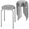 thumbnail image 1 of Giantex Multipurpose Stool Chairs, Metal Stool w/Dome, Stackable Backless Kitchen Stool for Indoor Outdoor Use, Grey, 1 of 8